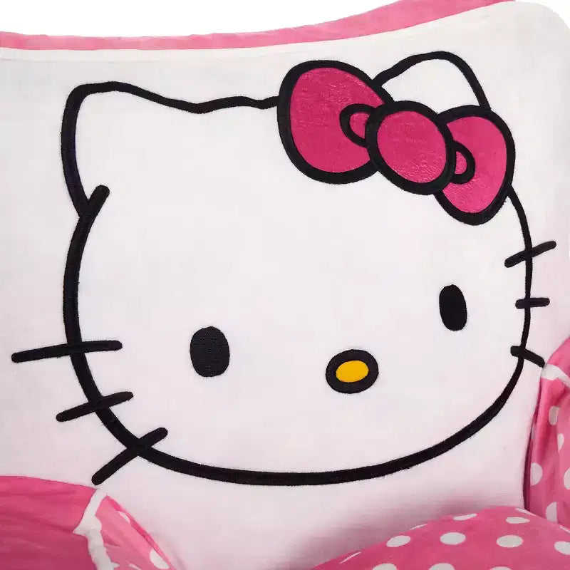 Fauteuil moelleux en mousse compressée pour enfants, rose