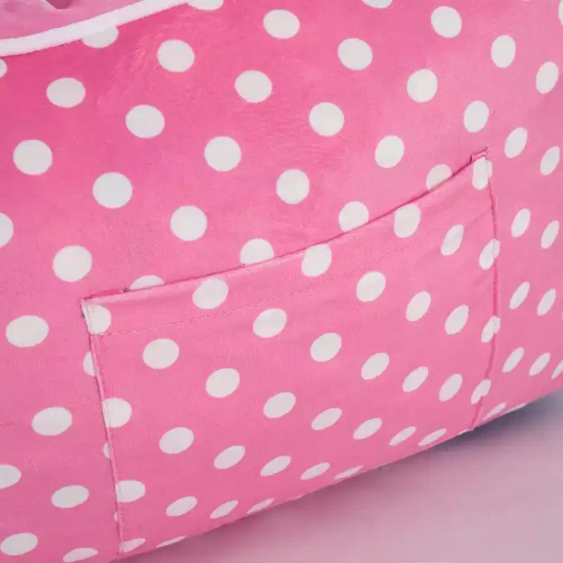 Fauteuil moelleux en mousse compressée pour enfants, rose