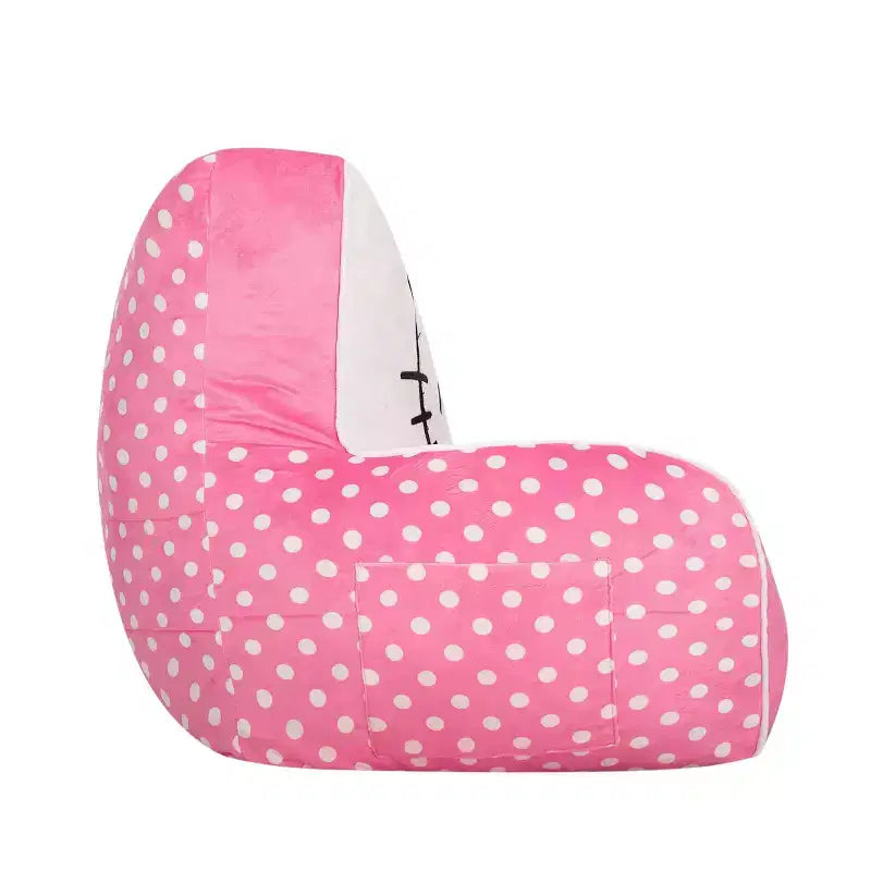 Fauteuil moelleux en mousse compressée pour enfants, rose