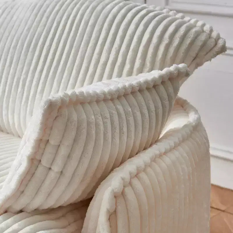 Fauteuil convertible comprimé avec pouf, fauteuil moderne en velours côtelé pour petits espaces, salon, résidence étudiante ou appartement