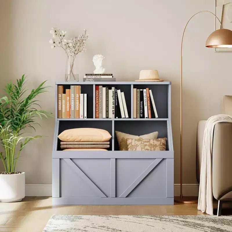 Kinderbücherregal und Spielzeug-Organizer für Spielzimmer, Schlafzimmer, Kinderzimmer und Kita