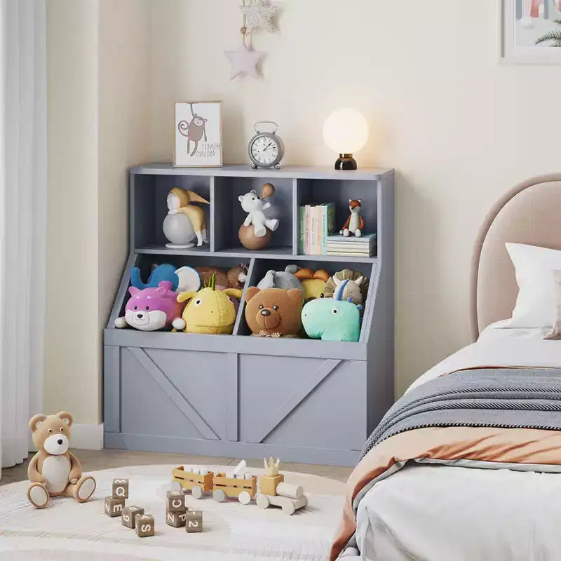Kinderbücherregal und Spielzeug-Organizer für Spielzimmer, Schlafzimmer, Kinderzimmer und Kita