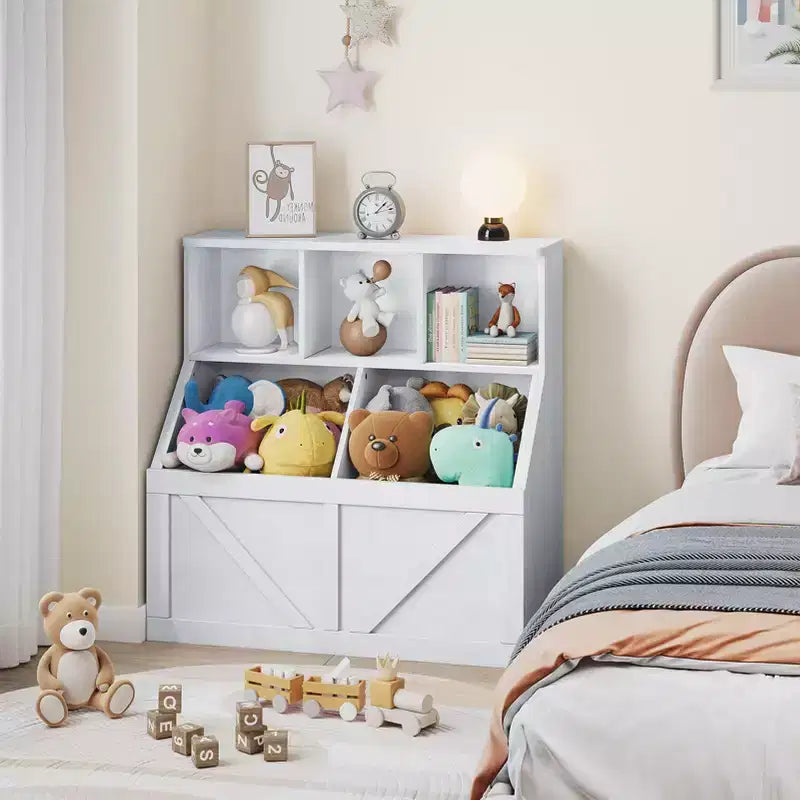 Kinderbücherregal und Spielzeug-Organizer für Spielzimmer, Schlafzimmer, Kinderzimmer und Kita