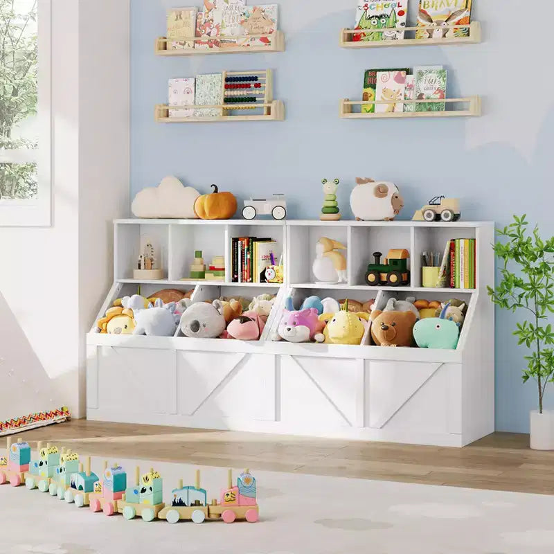 Kinderbücherregal und Spielzeug-Organizer für Spielzimmer, Schlafzimmer, Kinderzimmer und Kita