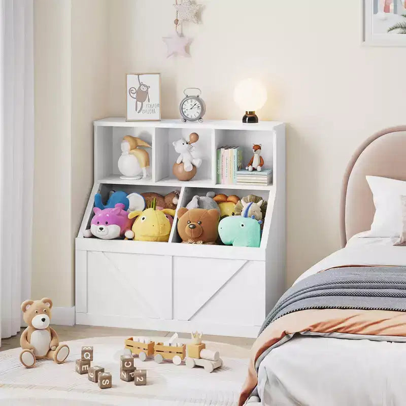 Kinderbücherregal und Spielzeug-Organizer für Spielzimmer, Schlafzimmer, Kinderzimmer und Kita