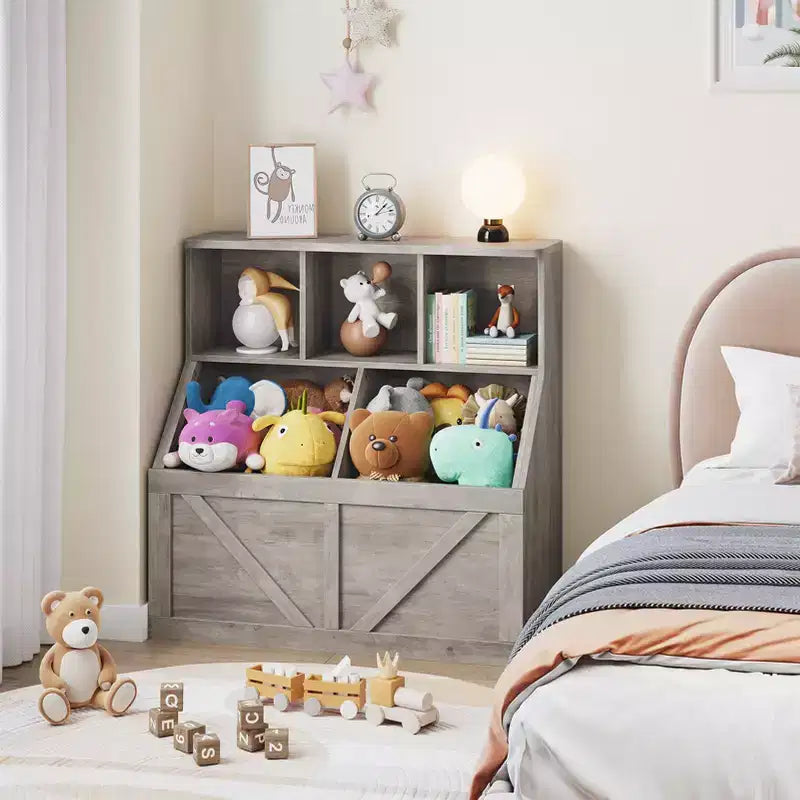Kinderbücherregal und Spielzeug-Organizer für Spielzimmer, Schlafzimmer, Kinderzimmer und Kita