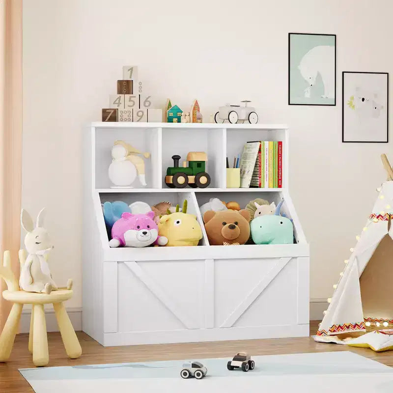 Kinderbücherregal und Spielzeug-Organizer für Spielzimmer, Schlafzimmer, Kinderzimmer und Kita