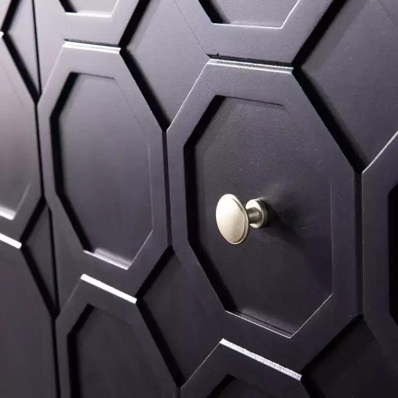 Meuble d'appoint à deux portes - noir