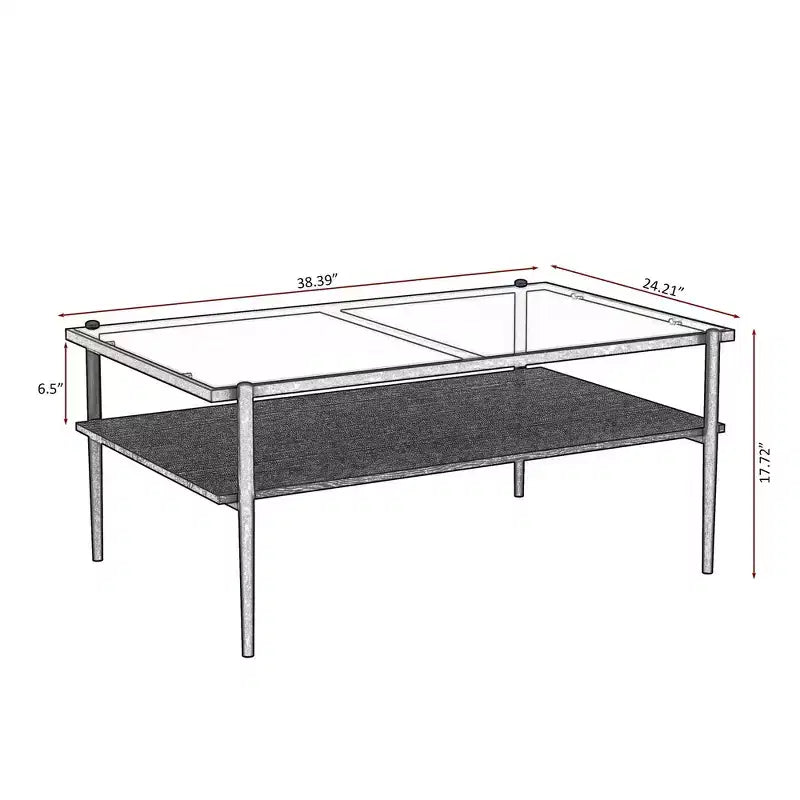 Rechteckiger Couchtisch mit grauer Tischplatte aus gehärtetem Glas und weißen Beinen, moderner Tisch für das Wohnzimmer