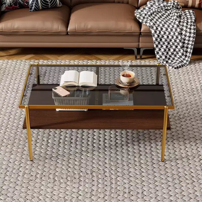 Rechteckiger Couchtisch mit grauer Tischplatte aus gehärtetem Glas und weißen Beinen, moderner Tisch für das Wohnzimmer