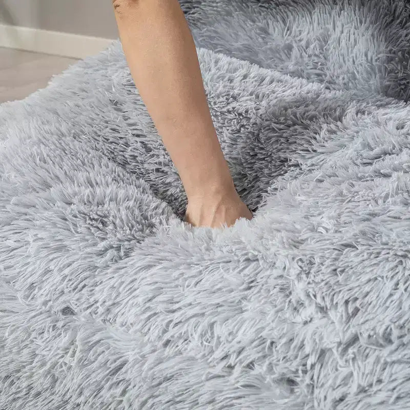 Sofá cama de suelo contemporáneo tipo puff, colchón plegable ancho y mullido para el suelo, relleno de espuma, sofá cama de pared