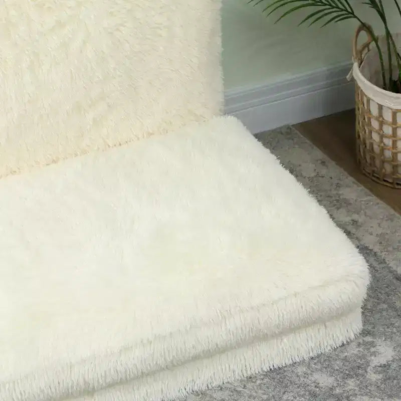 Sofá cama de suelo contemporáneo tipo puff, colchón plegable ancho y mullido para el suelo, relleno de espuma, sofá cama de pared