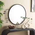 Miroir noir de 31 x 38.5, grand miroir suspendu, décoration élégante pour illuminer votre pièce