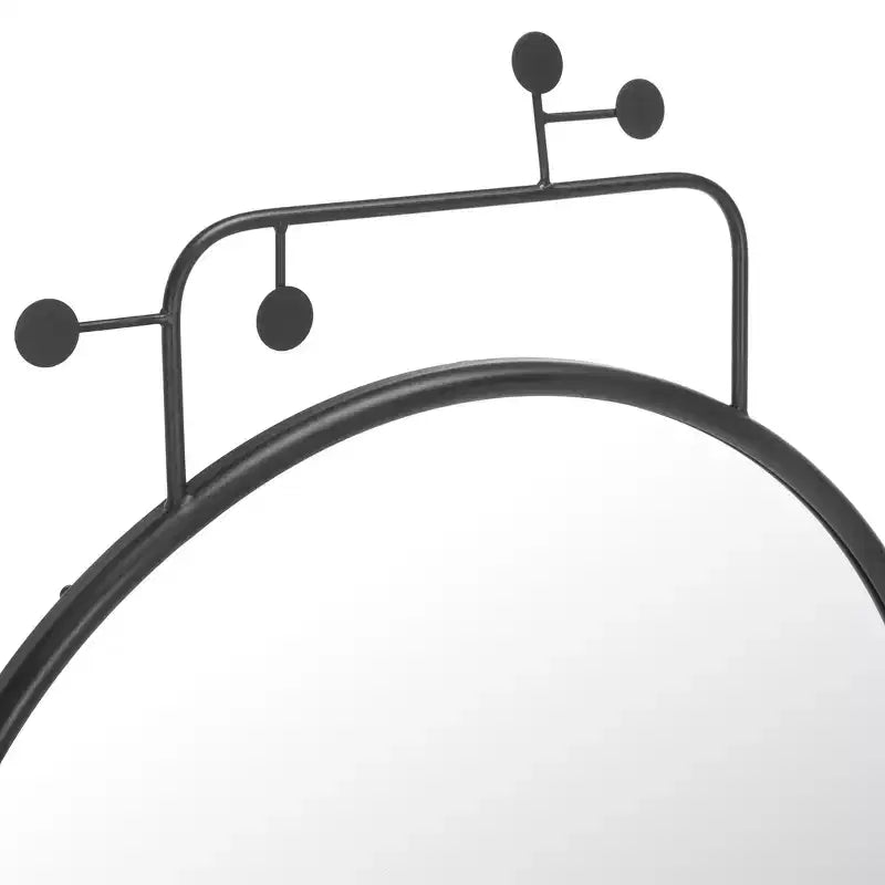 Miroir noir de 31 x 38.5, grand miroir suspendu, décoration élégante pour illuminer votre pièce
