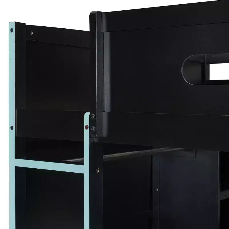 Cama alta de madera de tamaño matrimonial para videojuegos, con escritorio y armario, puerto USB y luz LED para dormitorio de niños, adolescentes y adultos