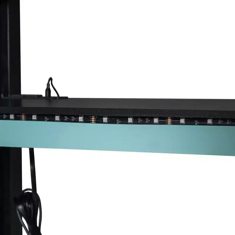 Cama alta de madera de tamaño matrimonial para videojuegos, con escritorio y armario, puerto USB y luz LED para dormitorio de niños, adolescentes y adultos