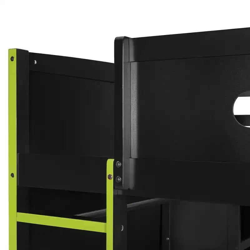 Cama alta de madera de tamaño matrimonial para videojuegos, con escritorio y armario, puerto USB y luz LED para dormitorio de niños, adolescentes y adultos