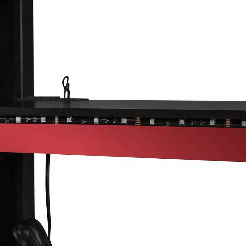 Cama alta de madera de tamaño matrimonial para videojuegos, con escritorio y armario, puerto USB y luz LED para dormitorio de niños, adolescentes y adultos