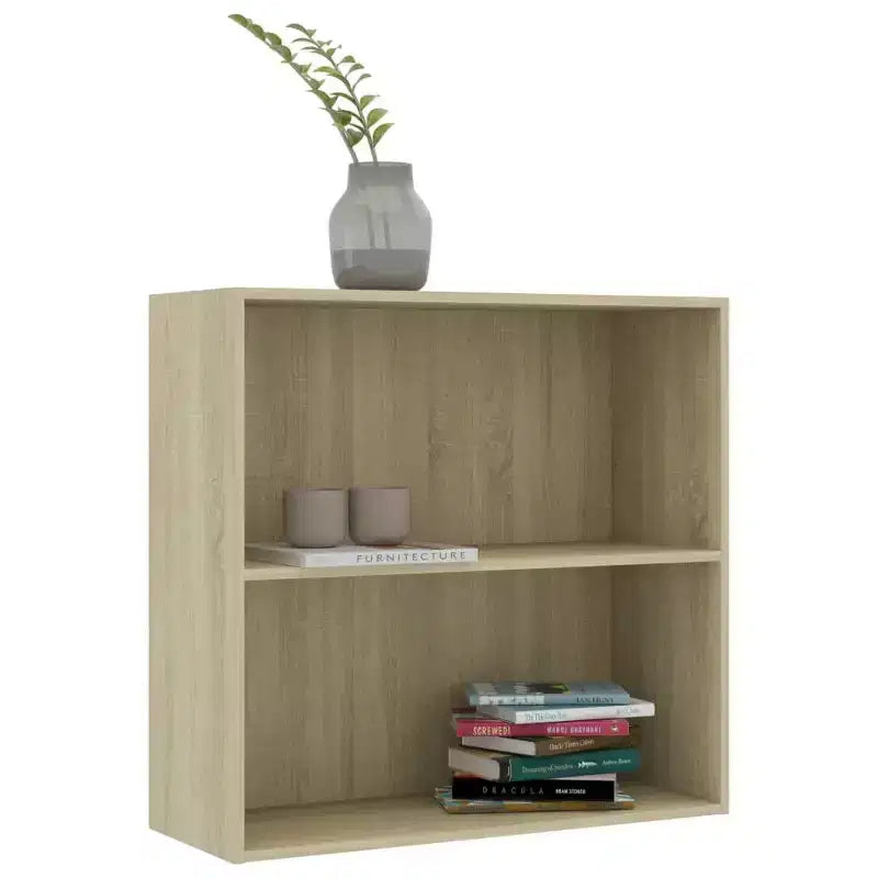 Bücherschrank aus Eichenholzwerkstoff, mittelgroß