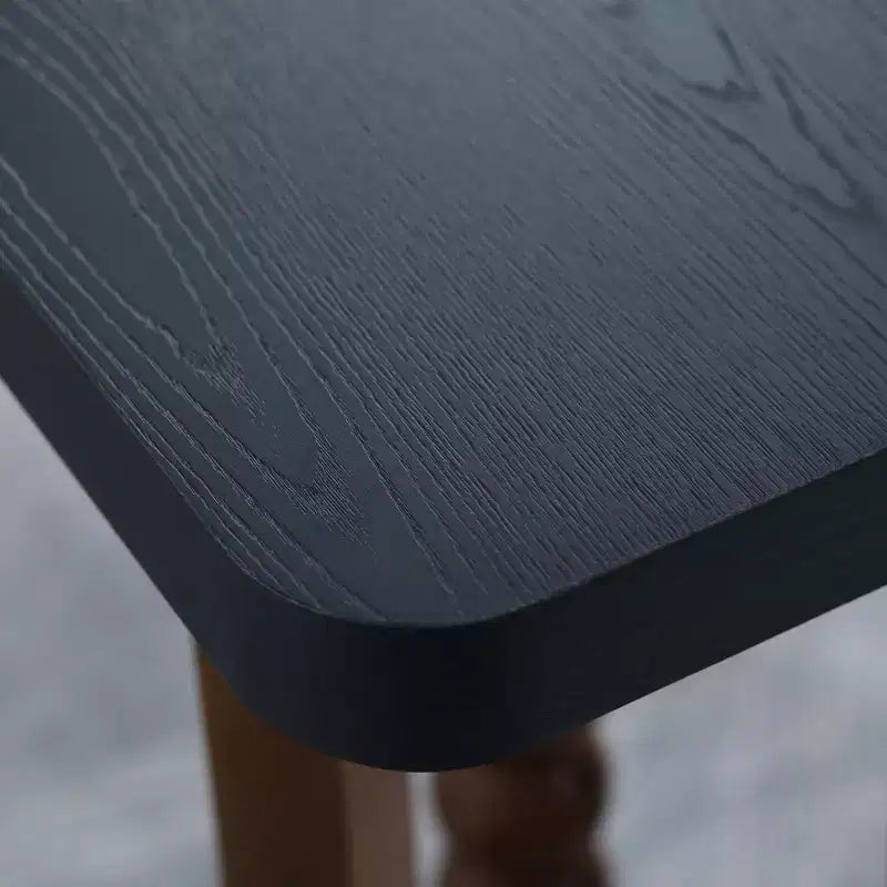 Mesa consola rústica de madera de 59'' con patas esféricas únicas