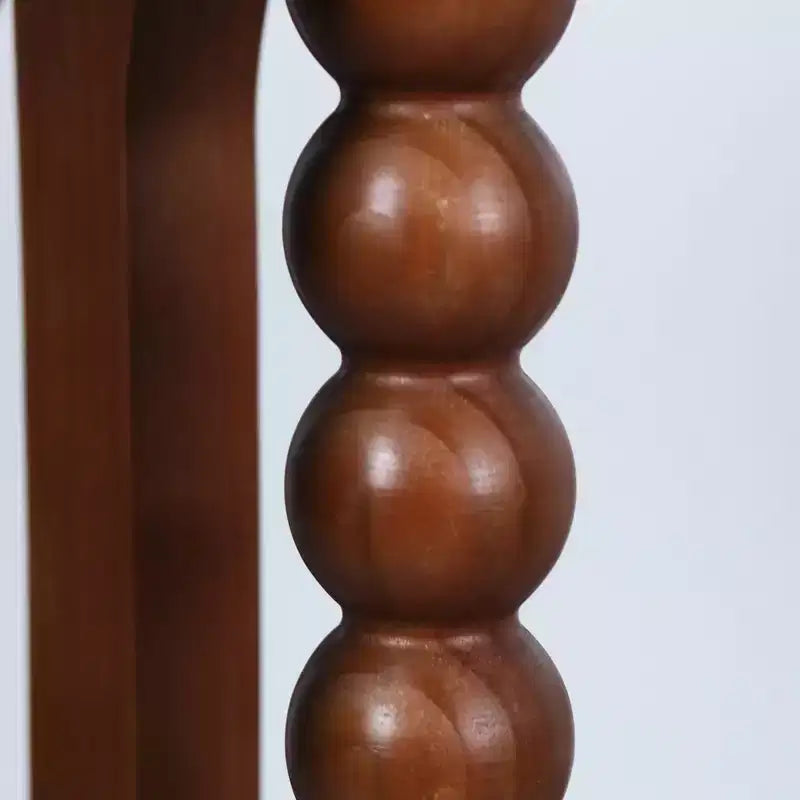 Mesa consola rústica de madera de 59'' con patas esféricas únicas