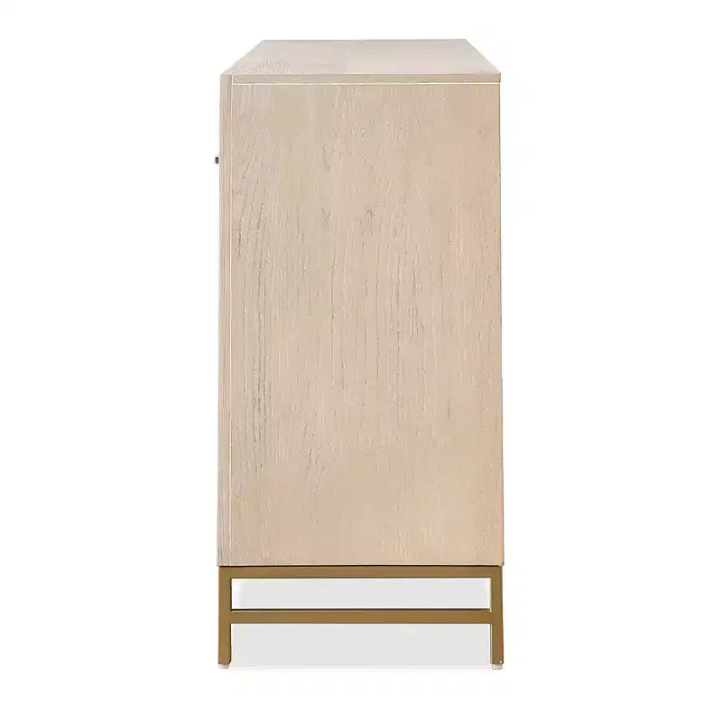 Boho-Kommode mit 7 Schubladen, Eiche