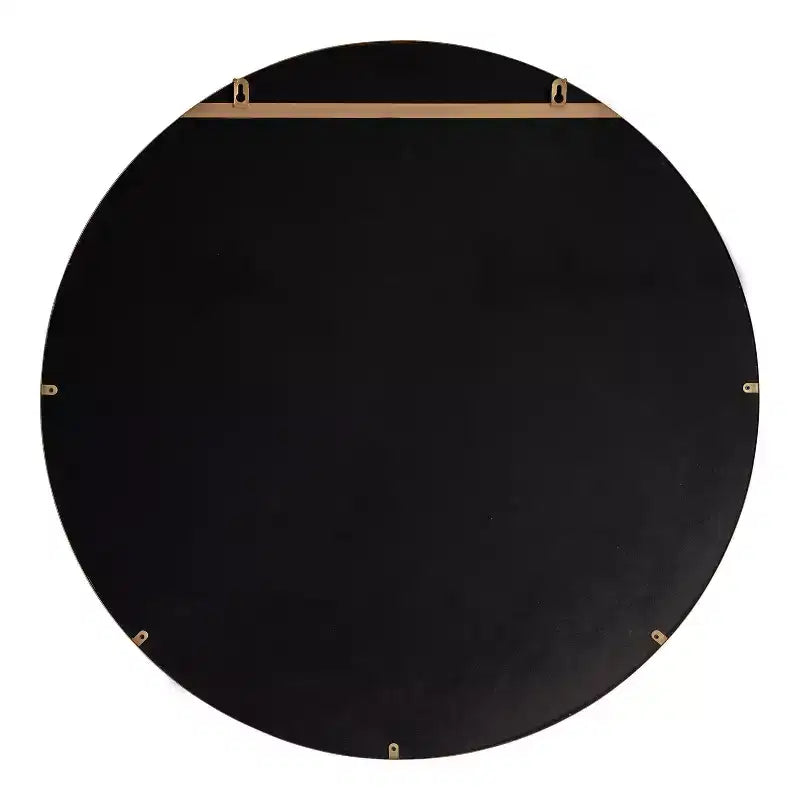 Miroir mural rond, miroir décoratif suspendu haut de gamme, verre transparent et installation facile