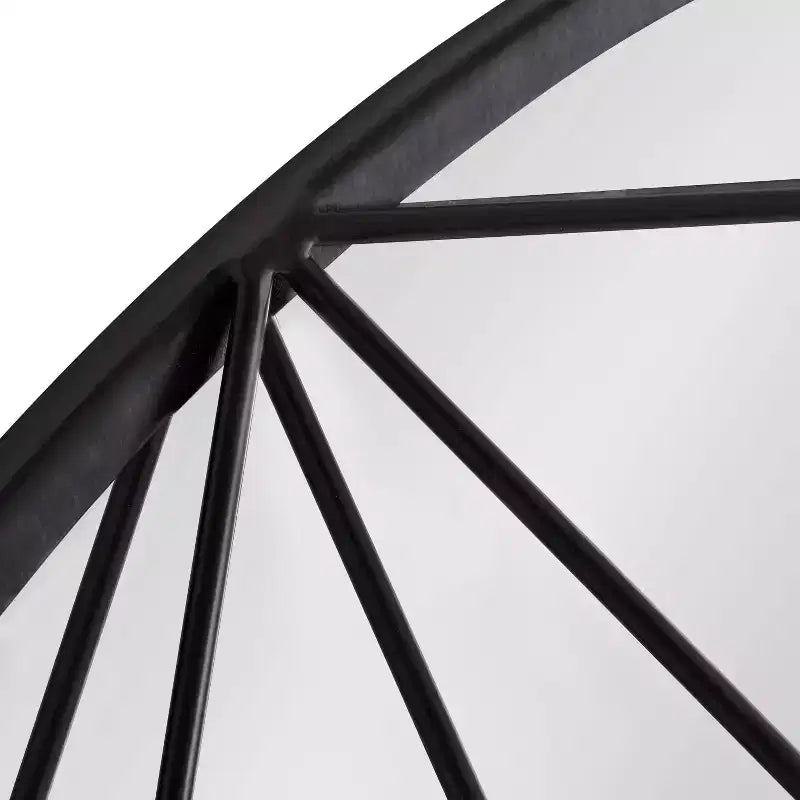 Miroir mural rond, miroir décoratif suspendu haut de gamme, verre transparent et installation facile