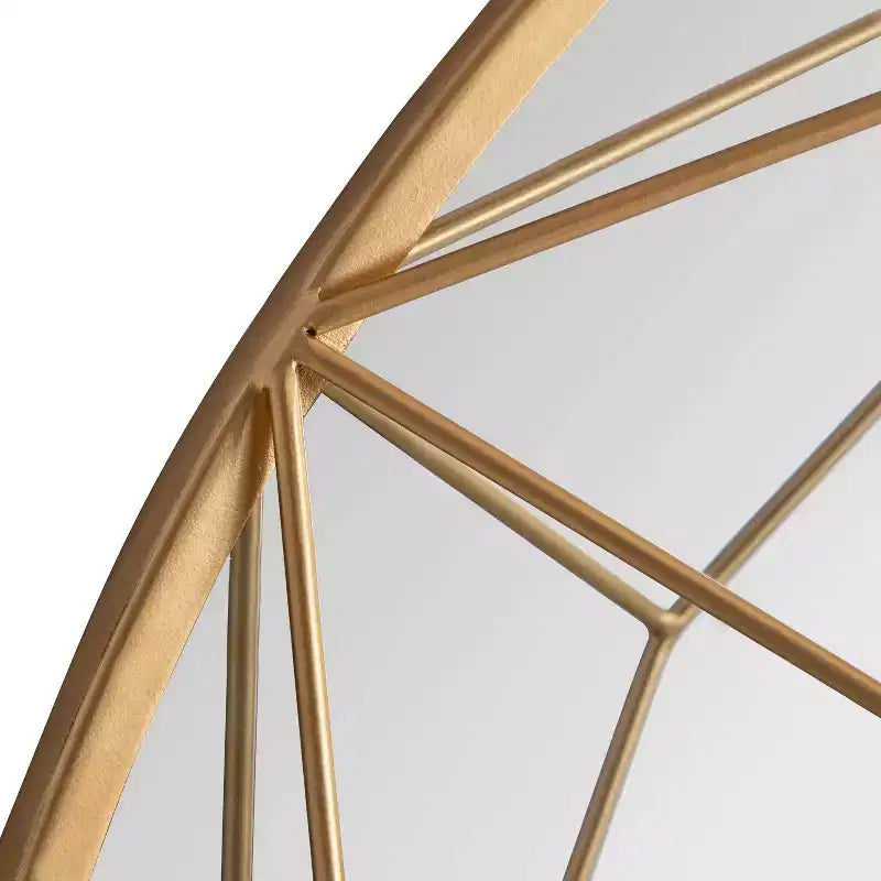 Miroir mural rond, miroir décoratif suspendu haut de gamme, verre transparent et installation facile