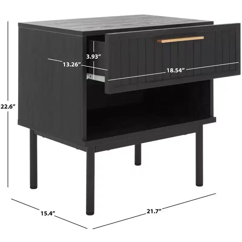 Nachttisch mit Schublade, funktionaler Beistelltisch mit Stauraum, ideal für Ordnung im Schlafzimmer