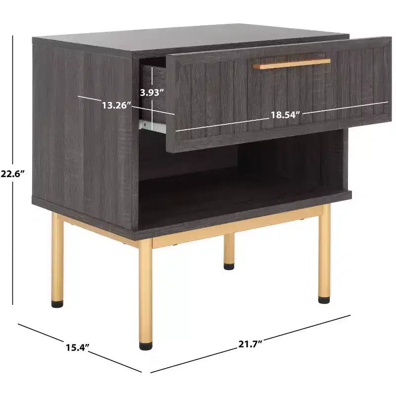 Nachttisch mit Schublade, funktionaler Beistelltisch mit Stauraum, ideal für Ordnung im Schlafzimmer