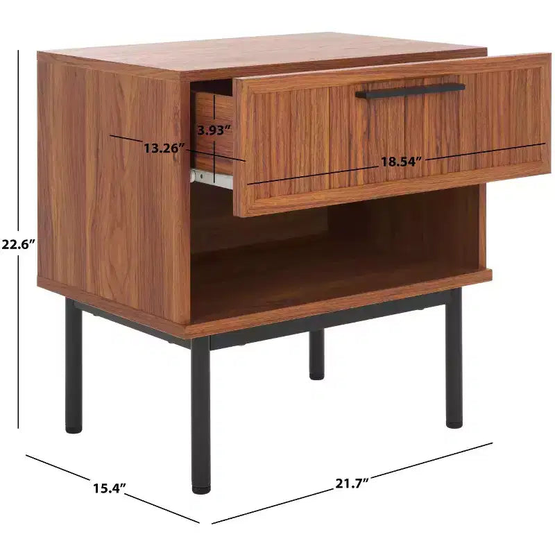 Nachttisch mit Schublade, funktionaler Beistelltisch mit Stauraum, ideal für Ordnung im Schlafzimmer