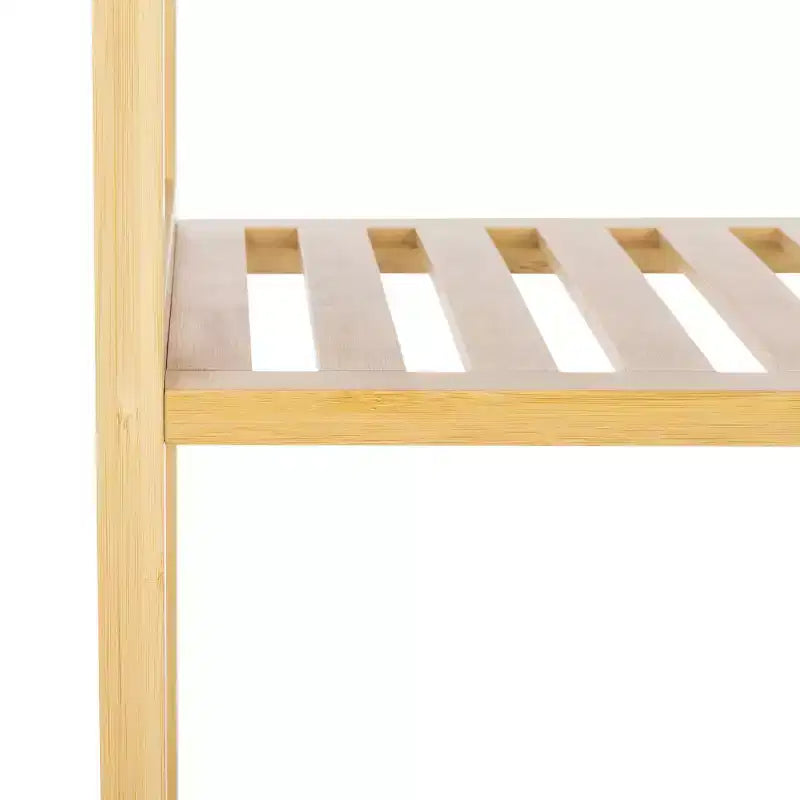 Estantería natural de 5 niveles, estantería multiusos para exhibición, fácil montaje y estilo rústico para el hogar