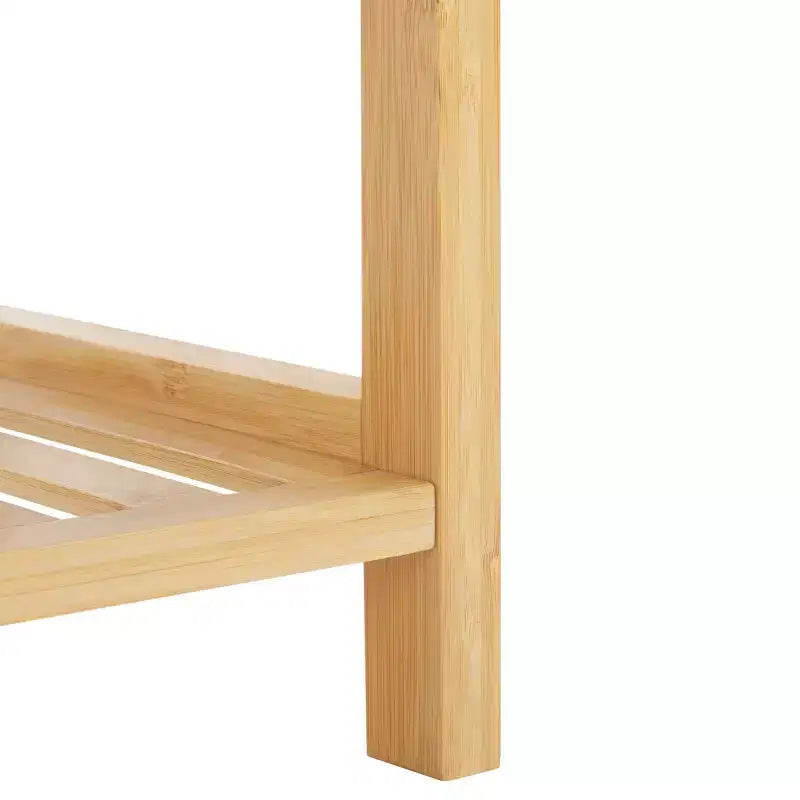 Estantería natural de 5 niveles, estantería multiusos para exhibición, fácil montaje y estilo rústico para el hogar