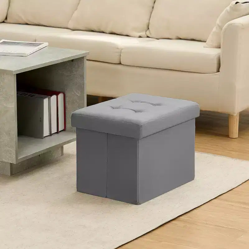 16 Klappbare Samt-Aufbewahrungsbank mit Hocker und Spielzeugtruhe, belastbar bis 330 lb, für Schlafzimmer und Wohnzimmer