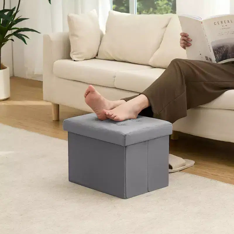 16 Klappbare Samt-Aufbewahrungsbank mit Hocker und Spielzeugtruhe, belastbar bis 330 lb, für Schlafzimmer und Wohnzimmer