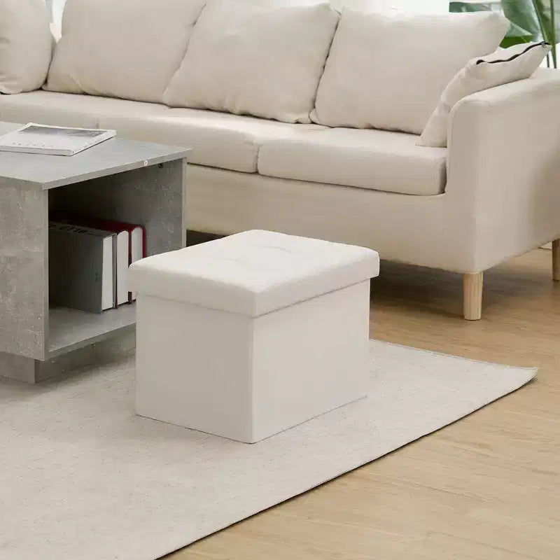 16 Klappbare Samt-Aufbewahrungsbank mit Hocker und Spielzeugtruhe, belastbar bis 330 lb, für Schlafzimmer und Wohnzimmer