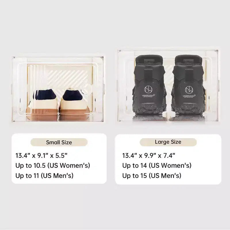 12er-Pack stapelbare Schuhboxen