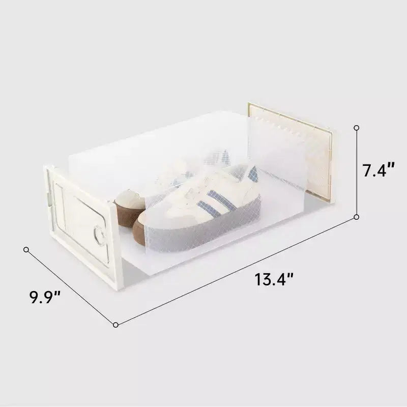 12er-Pack stapelbare Schuhboxen