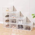 12er-Pack stapelbare Schuhboxen