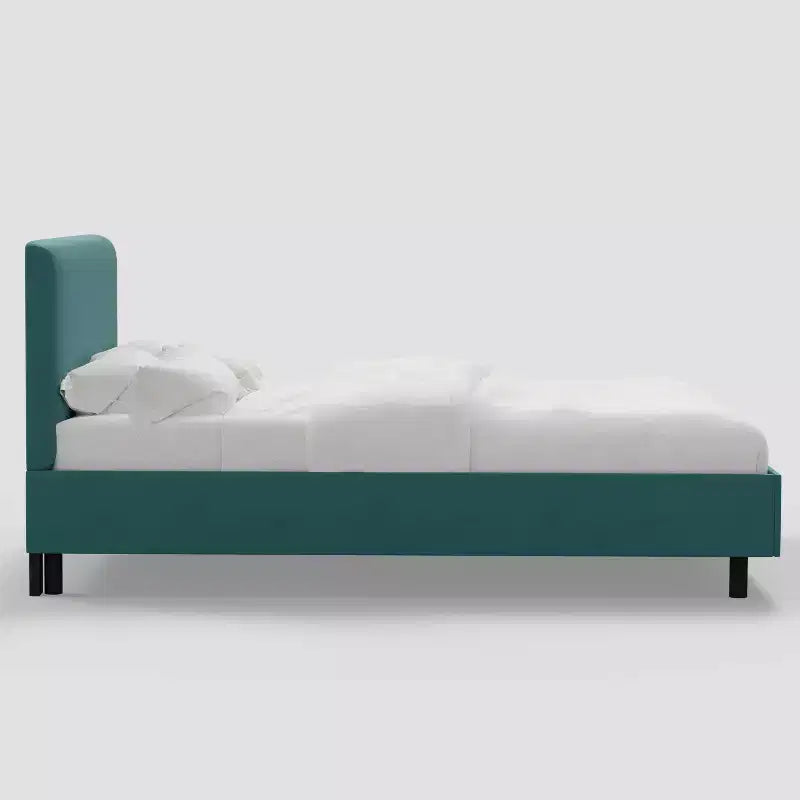 Plattformbett, moderner Bettrahmen aus Massivholz, geräuscharm und einfach zu montieren, für alle Matratzen
