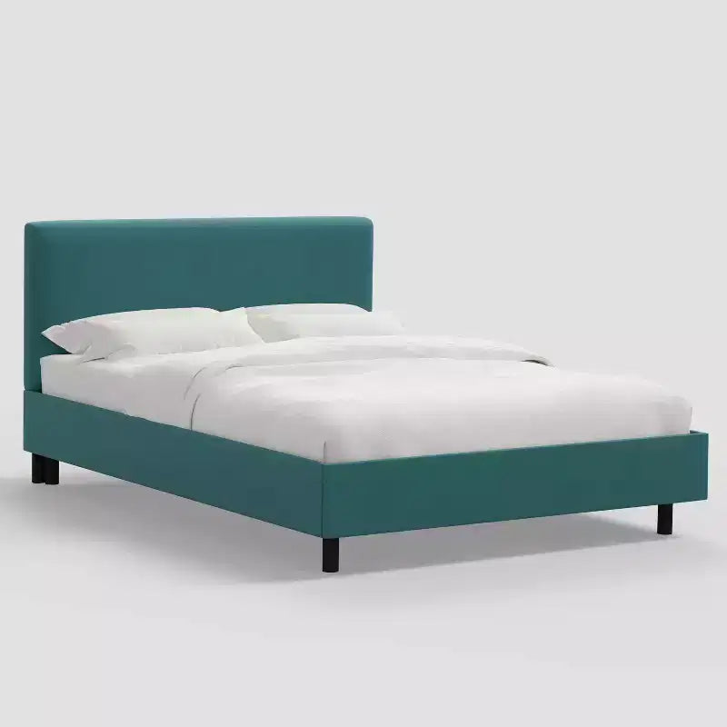 Plattformbett, moderner Bettrahmen aus Massivholz, geräuscharm und einfach zu montieren, für alle Matratzen